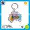 OEM cheap keyring photo printed acrylic plastic custom keychain