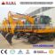 digger excavator 8ton wheel excavator heavy construction equipment