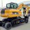 new excavator price hot 8ton X8 wheell crawler excavator for sale