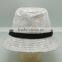 Elegant Women White Blank Bucket Hat With Strap