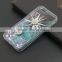 Luxury sun-flower sand flow bling case cover for iPhone 6