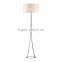 2017 hotel decorative room essentials brushed nickel floor lamp with brown linen shade good for inn decor high end