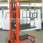 300kg load high level order picker with 600x600mm platform