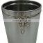 Round tin box for coffee/Cylinder coffee tin can packaging with sealing cover/cylinder with plastic cover coffee tin box
