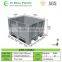 Industrial fork entry plastic pallet box pallet cage with wheels and lid