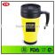 14oz insulated double wall hot drink plastic mug with handle