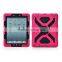 Tough Armor combo shookproof stand Cover Case with Holder for iPad Air, PC Silicone Defender hybrid cases for iPad 2/3/4