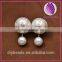 A Pair Of Fashion Earrings Pearl Two Kind Usage Double Pearl Beads Plug Earrings NEW Jewelry