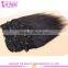 Factory Wholesale Natrual Color Yaki Brazilian Hair Cheap 100% Human Hair Clip In Hair Extensions For Black Women