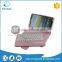 Leather waterproof tablet pc wireless bluetooth keyboard leather case for samsung