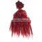 ombre color Kinky curl sythetic hair piece for doll wig