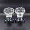 2 1/6 inch decagon zinc base crystal door pull handle door set