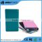 built-in cable portable promotional gift credit card power bank 4000mah