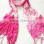 New Arrival 100%viscose leopard dots tassel pashmina shawl