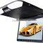Guangzhou factory 15 Inch car flip down roof mount lcd monitor with tv