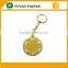 blank metal keyrings poker chip style small key chain with sticker