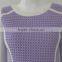 Pretty steps new fashionable purple Tweed Cotton woven check dress 2015