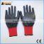 Garden Builders Black Nitrile Coated Nylon Work Safety Gloves