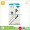 custom embossed earphone package with pvc window