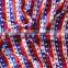 Boutique floral printed satin fabric wholesale 4th of july cloth fabric