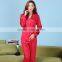 women Satin Silk Pajamas Set satin Twinset women Long Sleeves Length Pants Sleepwear Pyjamas Set