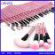 10 pcs gold color aluminum make up brush, black plastic handle makeup brush set