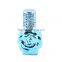 Flower rose shaped UV gel colored empty refill perfume glass spray bottle with metal alloy cap