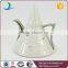 Silver plated ceramic coffee set with diamond