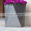 Arlau outdoor stainless steel flower pots square