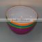 Plastic colored salad bowl plastic cereal bowls
