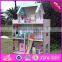 2017 New products lovely children wooden large dolls house W06A037