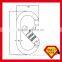 2442KTL Galvanized Twist Lock Galvanized Steel Oval Round O Ring Carabiner