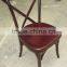 high back chair wooden cross back dining chairs