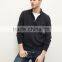 Custom Autumn 100% cotton kint pullover casual jumper half zip up hoodies men