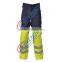 EN 11611 CVC Cotton Polyester FR Safety Pants With High Visibility Reflective Tape
