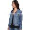 high quality autumn denim jacket women with soft fabric