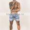 Camouflage printing shorts summer beach shorts with dip dye effect