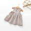 S33545W Lovely Kids Baby Girl Sleeveless Cartoon Cotton Party Dress