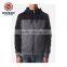 AD2604 Men Simple Design Contrast Hoodie Jacket