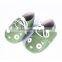 Cute cat design leather baby moccasin