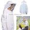 Hot Sale High Quality Protective Bee Keeping Jacket Veil Suit Smock Equipment+1 Pair Beekeeping Long Sleeve Gloves