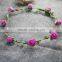 Luxury Wedding Rose Garland Hawaii Artficial Flower Hairband Wreath Headband
