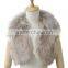 YR267 Ladies Rabbit and White Raccoon Belly Fur Vest