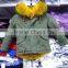 Parka Kids Wear 2015 Coat Jackets For Children Clothing Factory Girls' Faux Fur-Lined Army Coat Kid Clothes Fur Coat