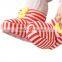 stripe pattern super soft thick warm newborn baby shoes