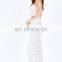 2015 sexy women floor-length dress white print evening gown dress