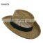 Straw Golf Gambler Hat Navy Hat Band Outdoor Natural Hat