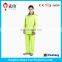 Maiyu New design pvc polyester/pvc 2pc yellow rain suit