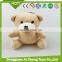 popular plush toy teddy bear series light grey color teddy bear keychain