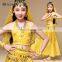 Arabic five flowers chiffon children belly dance costumes